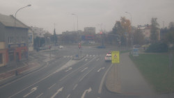 Křižovatka ulic Komenského a Velké Novosady