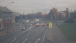 Křižovatka ulic Komenského a Velké Novosady