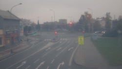 Křižovatka ulic Komenského a Velké Novosady