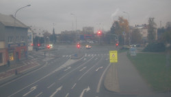 Křižovatka ulic Komenského a Velké Novosady