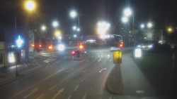 Křižovatka ulic Komenského a Velké Novosady