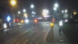 Křižovatka ulic Komenského a Velké Novosady