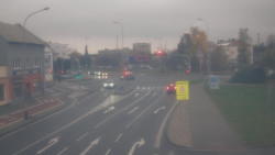 Křižovatka ulic Komenského a Velké Novosady