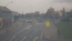 Křižovatka ulic Komenského a Velké Novosady