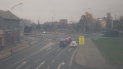 Křižovatka ulic Komenského a Velké Novosady