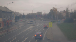 Křižovatka ulic Komenského a Velké Novosady