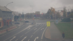 Křižovatka ulic Komenského a Velké Novosady