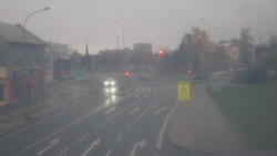 Křižovatka ulic Komenského a Velké Novosady