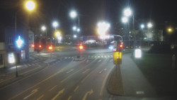 Křižovatka ulic Komenského a Velké Novosady