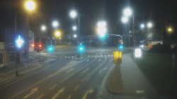 Křižovatka ulic Komenského a Velké Novosady