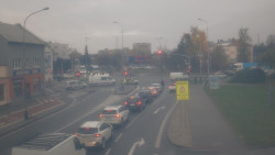 Křižovatka ulic Komenského a Velké Novosady