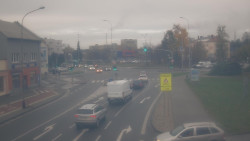 Křižovatka ulic Komenského a Velké Novosady