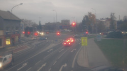 Křižovatka ulic Komenského a Velké Novosady