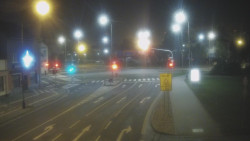 Křižovatka ulic Komenského a Velké Novosady