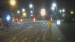 Křižovatka ulic Komenského a Velké Novosady