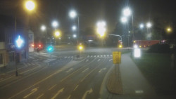 Křižovatka ulic Komenského a Velké Novosady