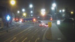 Křižovatka ulic Komenského a Velké Novosady