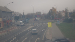 Křižovatka ulic Komenského a Velké Novosady