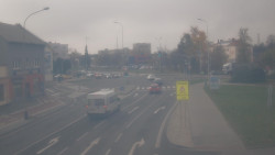 Křižovatka ulic Komenského a Velké Novosady