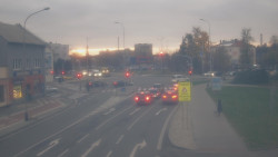 Křižovatka ulic Komenského a Velké Novosady