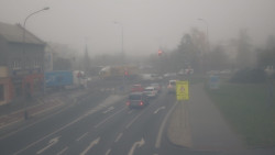 Křižovatka ulic Komenského a Velké Novosady