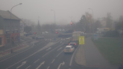 Křižovatka ulic Komenského a Velké Novosady