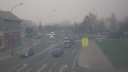 Křižovatka ulic Komenského a Velké Novosady