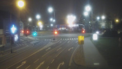 Křižovatka ulic Komenského a Velké Novosady