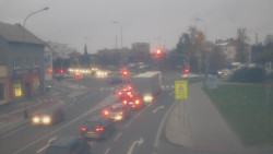 Křižovatka ulic Komenského a Velké Novosady