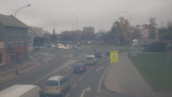 Křižovatka ulic Komenského a Velké Novosady