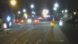 Křižovatka ulic Komenského a Velké Novosady