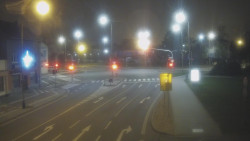 Křižovatka ulic Komenského a Velké Novosady