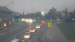 Křižovatka ulic Komenského a Velké Novosady