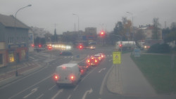 Křižovatka ulic Komenského a Velké Novosady