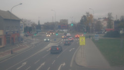 Křižovatka ulic Komenského a Velké Novosady