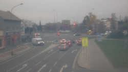 Křižovatka ulic Komenského a Velké Novosady