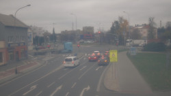 Křižovatka ulic Komenského a Velké Novosady