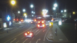 Křižovatka ulic Komenského a Velké Novosady