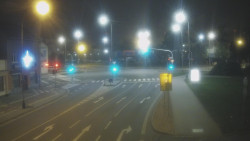 Křižovatka ulic Komenského a Velké Novosady