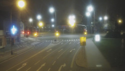 Křižovatka ulic Komenského a Velké Novosady