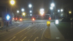 Křižovatka ulic Komenského a Velké Novosady