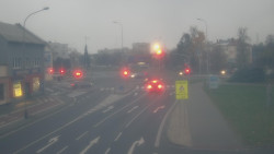 Křižovatka ulic Komenského a Velké Novosady