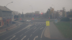 Křižovatka ulic Komenského a Velké Novosady