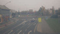 Křižovatka ulic Komenského a Velké Novosady