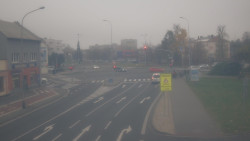 Křižovatka ulic Komenského a Velké Novosady