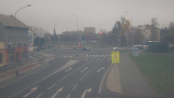 Křižovatka ulic Komenského a Velké Novosady