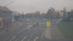 Křižovatka ulic Komenského a Velké Novosady