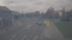 Křižovatka ulic Komenského a Velké Novosady