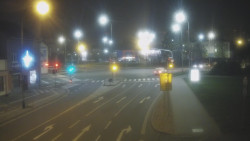 Křižovatka ulic Komenského a Velké Novosady