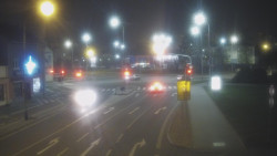 Křižovatka ulic Komenského a Velké Novosady